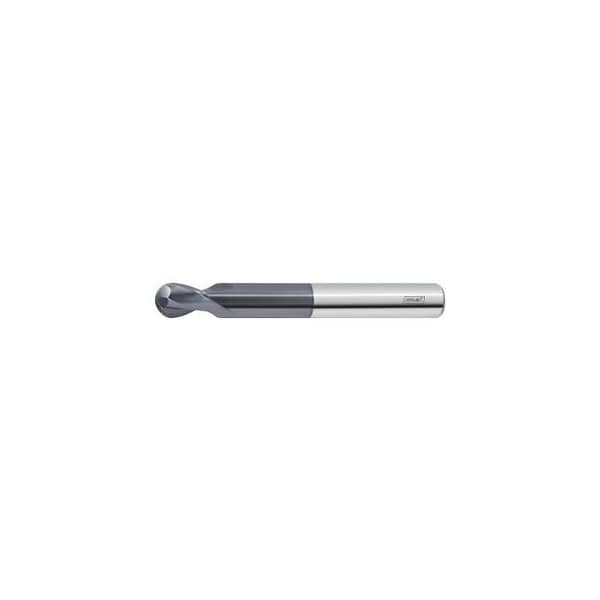 Holex Solid Carbide Ball Nose End Mill, TiAlN Coated, 3 mm 207154 3 - main